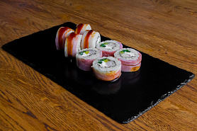 Креветка в опаленном беконе