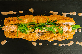 Хот-дог сливочный краб